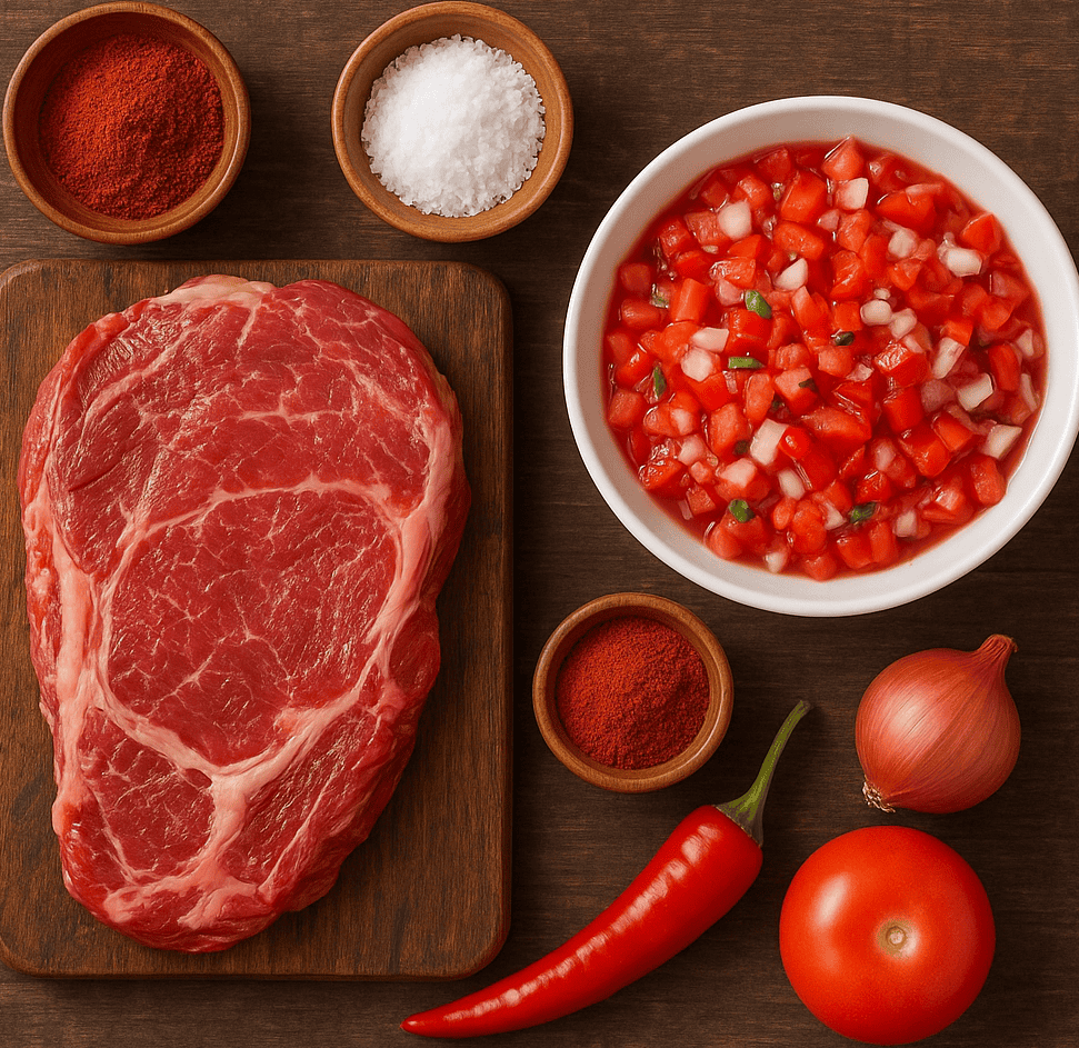 Ingredients Namibian Kapana