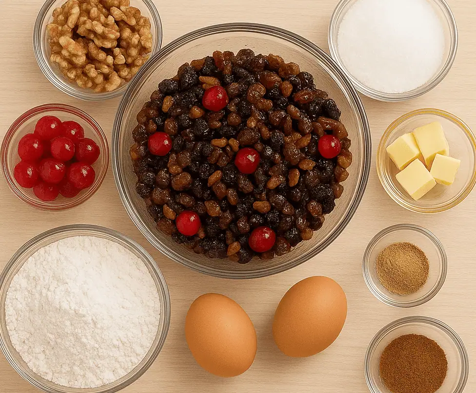 Ingredients _Fruit Cake - Saffarazzi Ingredients for Fruit Cake