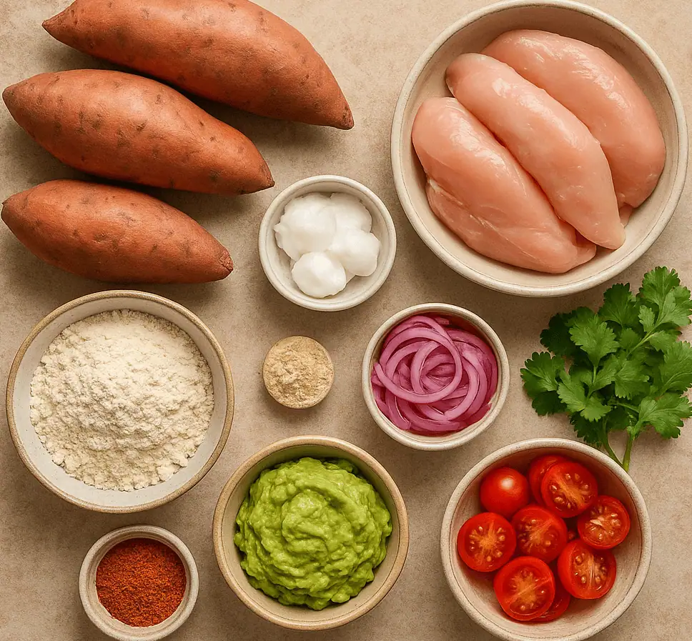 Delicious Sweet Potato Wraps - Saffarazzi Soft and Flavourful Sweet Potato Wraps with Chicken Strips