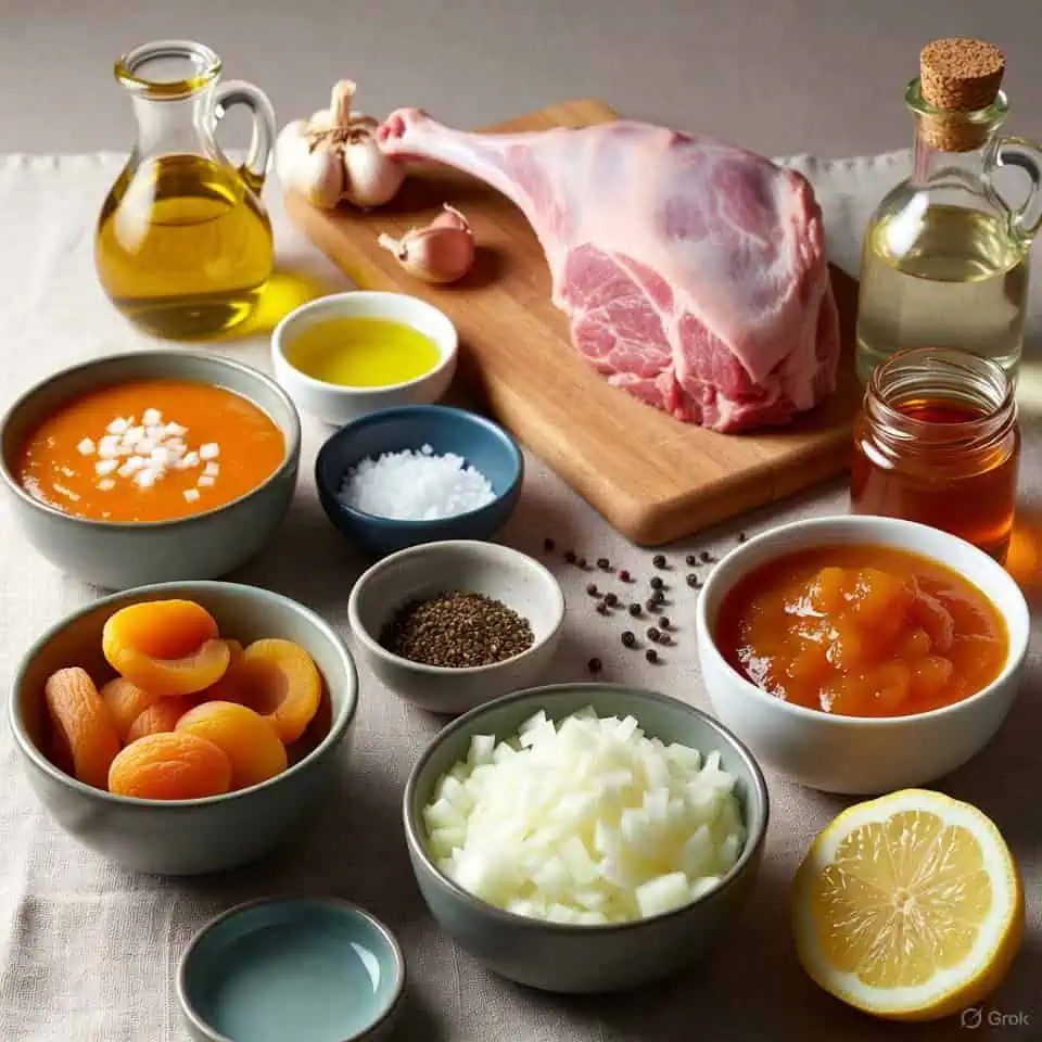 Ingredients - Leg of Lamb - Saffarazzi South African Apricot-Glazed Leg of Lamb