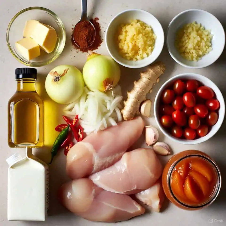 butter chicken ingredients - Saffarazzi Creamy Butter Chicken with Buttermilk