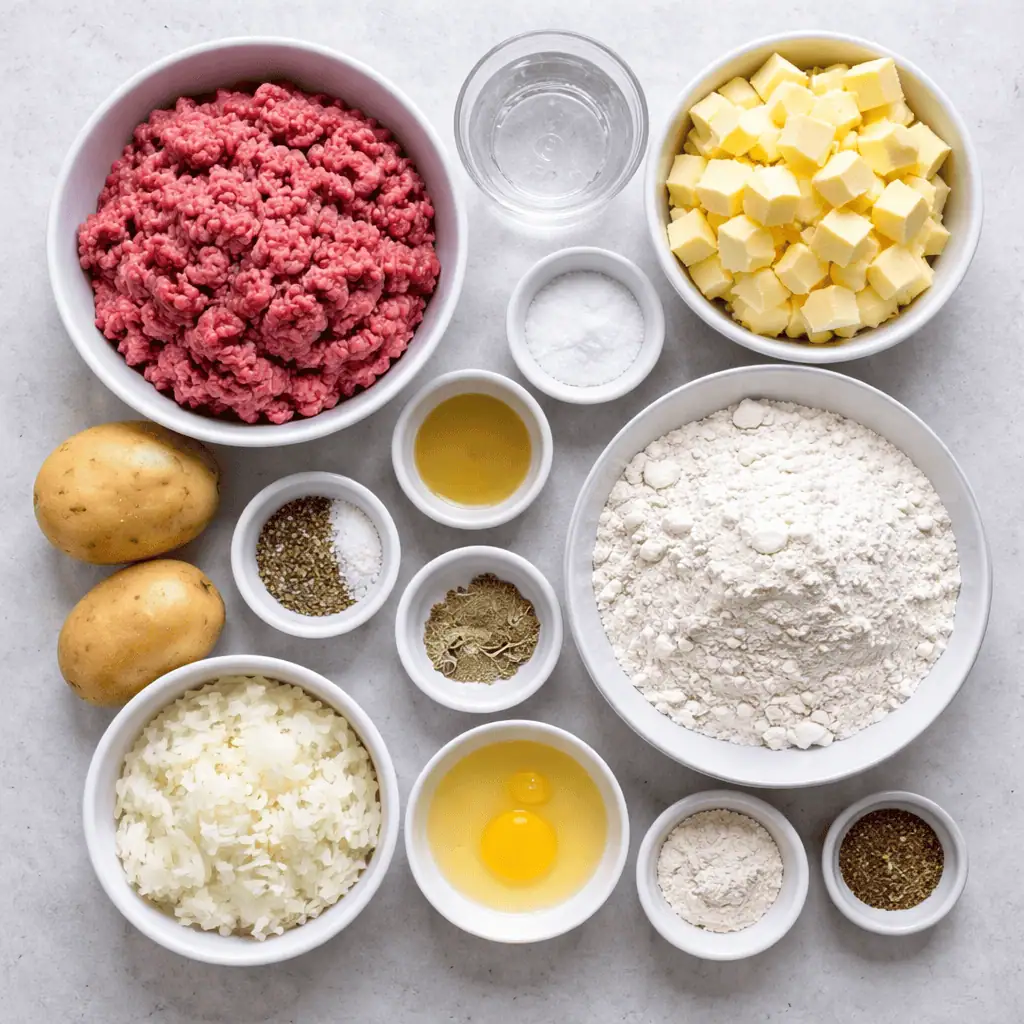 Ingredients for Sausage Rolls - Saffarazzi Ingredients for sausagerolls