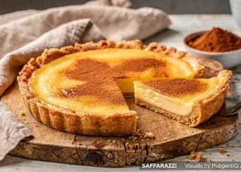 No-Fuss Homemade Milk Tart with Buttery Marie Biscuit Crust