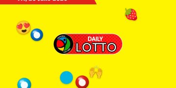 Daily Lotto draw results lottery balls for Friday, 26 June 2026