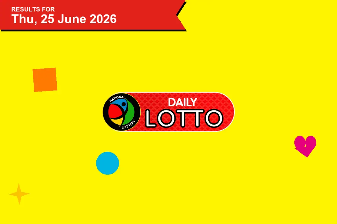 Daily Lotto Results — Thursday, 25 June 2026 | Saffarazzi