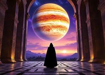 Mercury Conjunct Jupiter: Horoscope Art for 28 June 2026 - Saffarazzi Mercury Conjunct Jupiter — Horoscopes and Lucky Numbers for 28 June 2026