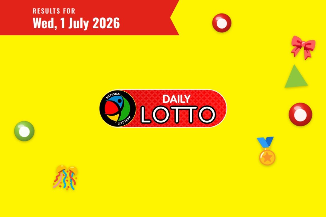 Daily Lotto Results — Wednesday, 1 July 2026 - Saffarazzi Daily Lotto Results lottery draw results for Wednesday, 1 July 2026
