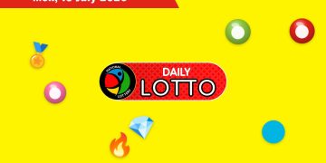 Daily Lotto Results lottery draw results for Monday, 13 July 2026