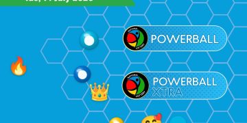 Powerball and Powerball XTRA Results lottery draw results for Tuesday, 14 July 2026