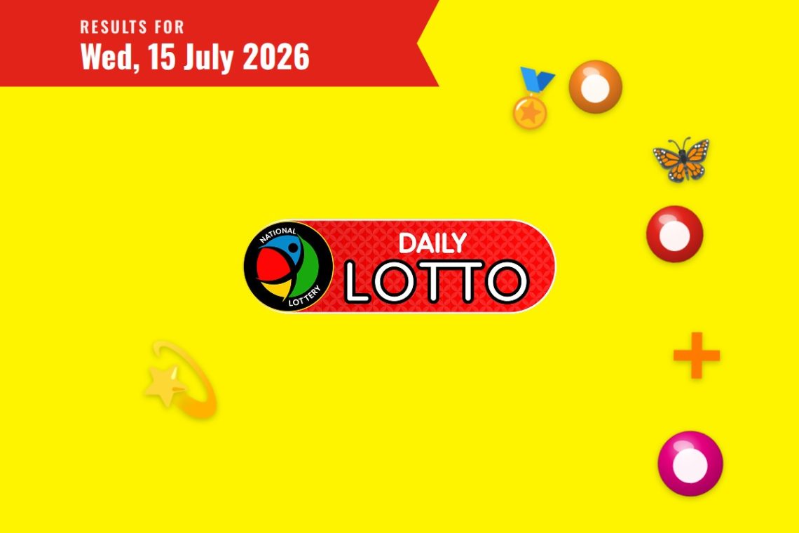 Daily Lotto Results — Wednesday, 15 July 2026 - Saffarazzi Daily Lotto Results lottery draw results for Wednesday, 15 July 2026