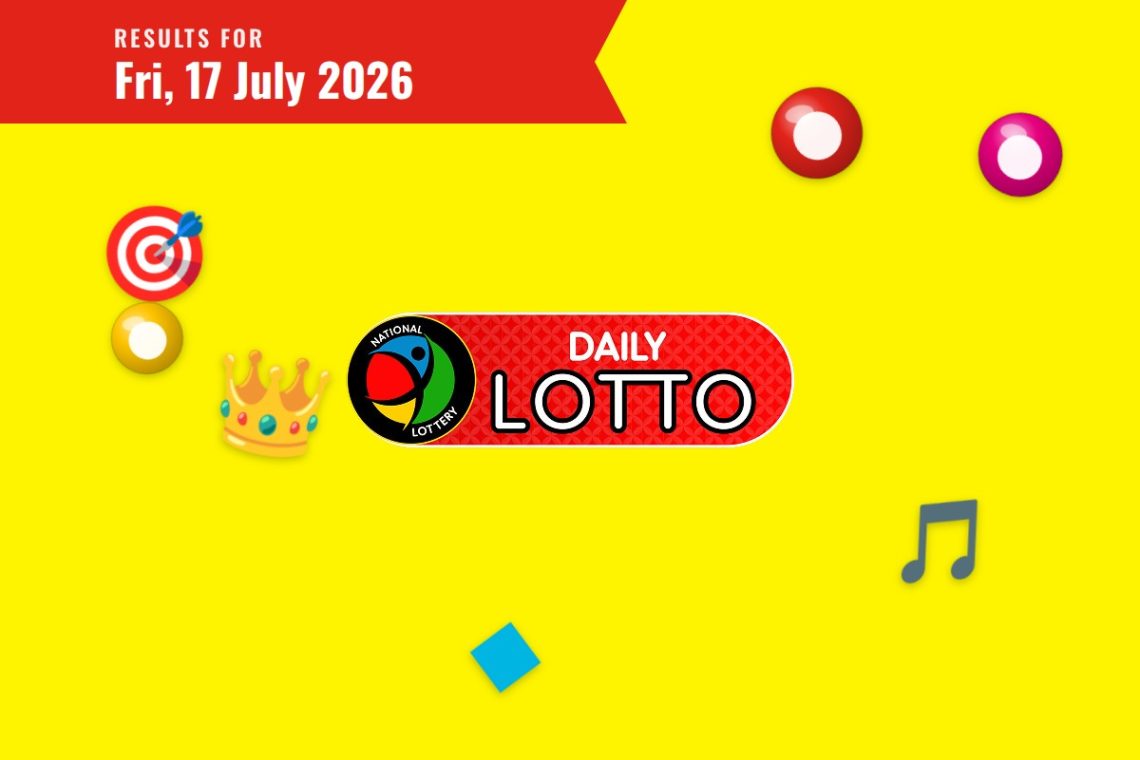 Daily Lotto Results — Friday, 17 July 2026 - Saffarazzi Daily Lotto Results lottery draw results for Friday, 17 July 2026