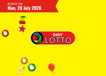 Daily Lotto Results — Monday, 20 July 2026 - Saffarazzi Daily Lotto Results lottery draw results for Monday, 20 July 2026