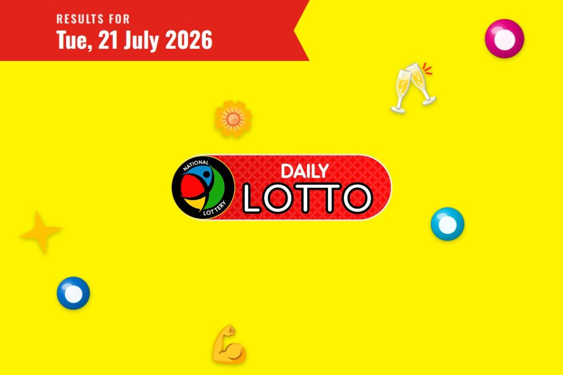Daily Lotto Results — Tuesday, 21 July 2026 - Saffarazzi Daily Lotto Results lottery draw results for Tuesday, 21 July 2026