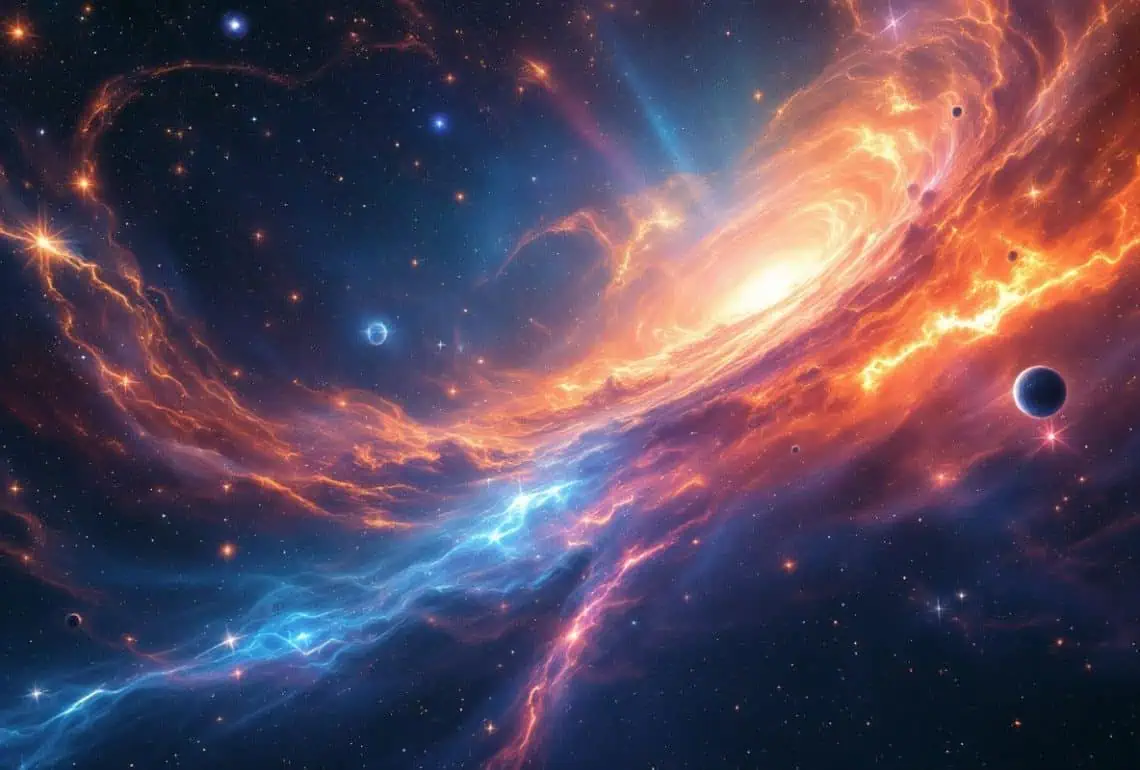 Mars Conjunct Uranus: Horoscope Art for 8 July 2026 - Saffarazzi Mars Conjunct Uranus — Horoscopes and Lucky Numbers for 8 July 2026