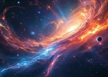 Mars Conjunct Uranus: Horoscope Art for 8 July 2026 - Saffarazzi Mars Conjunct Uranus — Horoscopes and Lucky Numbers for 8 July 2026