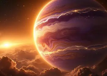 Sun Meets Jupiter: Horoscope Art for 17 July 2026 - Saffarazzi Sun Meets Jupiter — Horoscopes and Lucky Numbers for 17 July 2026