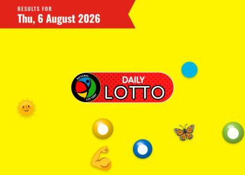 Daily Lotto Results — Thursday, 6 August 2026 - Saffarazzi Daily Lotto Results lottery draw results for Thursday, 6 August 2026