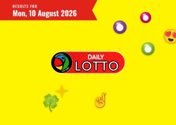 Daily Lotto Results - Monday, 10 August 2026 - Saffarazzi Daily Lotto Results lottery draw results for Monday, 10 August 2026