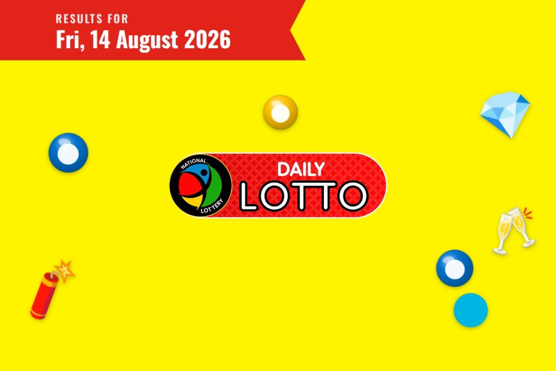 Daily Lotto Results - Friday, 14 August 2026 - Saffarazzi Daily Lotto Results lottery draw results for Friday, 14 August 2026