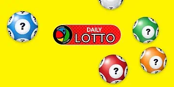 Promo image for Daily Lotto with a yellow background, red banner text 'Results for Mon, 17 August 2026' and scattered lottery balls with question marks surrounding the Daily Lotto logo.