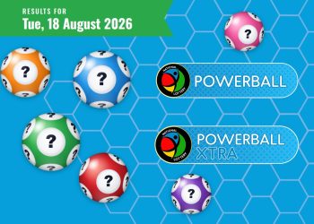 Powerball and Powerball XTRA Results - Tuesday, 18 August 2026 - Saffarazzi Powerball and Powerball XTRA Results lottery draw results for Tuesday, 18 August 2026