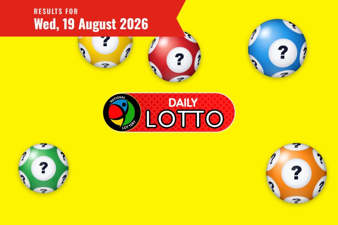 Daily Lotto Results - Wednesday, 19 August 2026 - Saffarazzi Daily Lotto Results lottery draw results for Wednesday, 19 August 2026