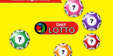Daily Lotto Results lottery draw results for Sunday, 23 August 2026