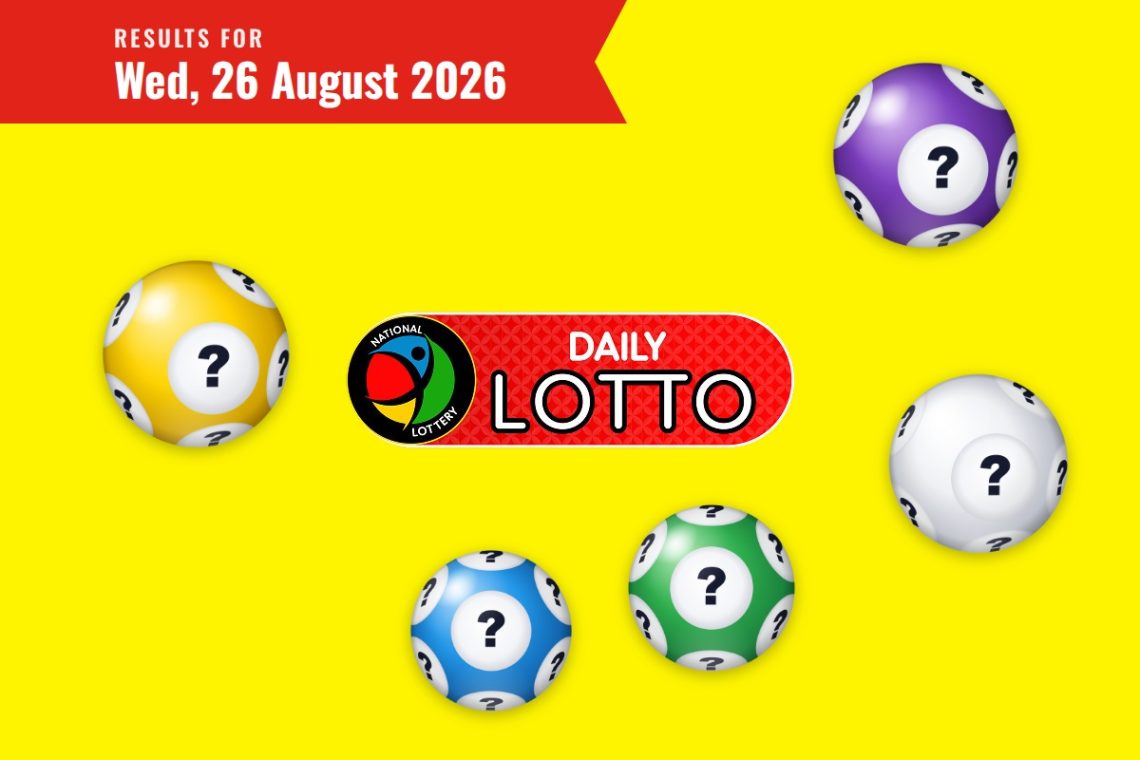 Daily Lotto Results - Wednesday, 26 August 2026 - Saffarazzi Daily Lotto Results lottery draw results for Wednesday, 26 August 2026