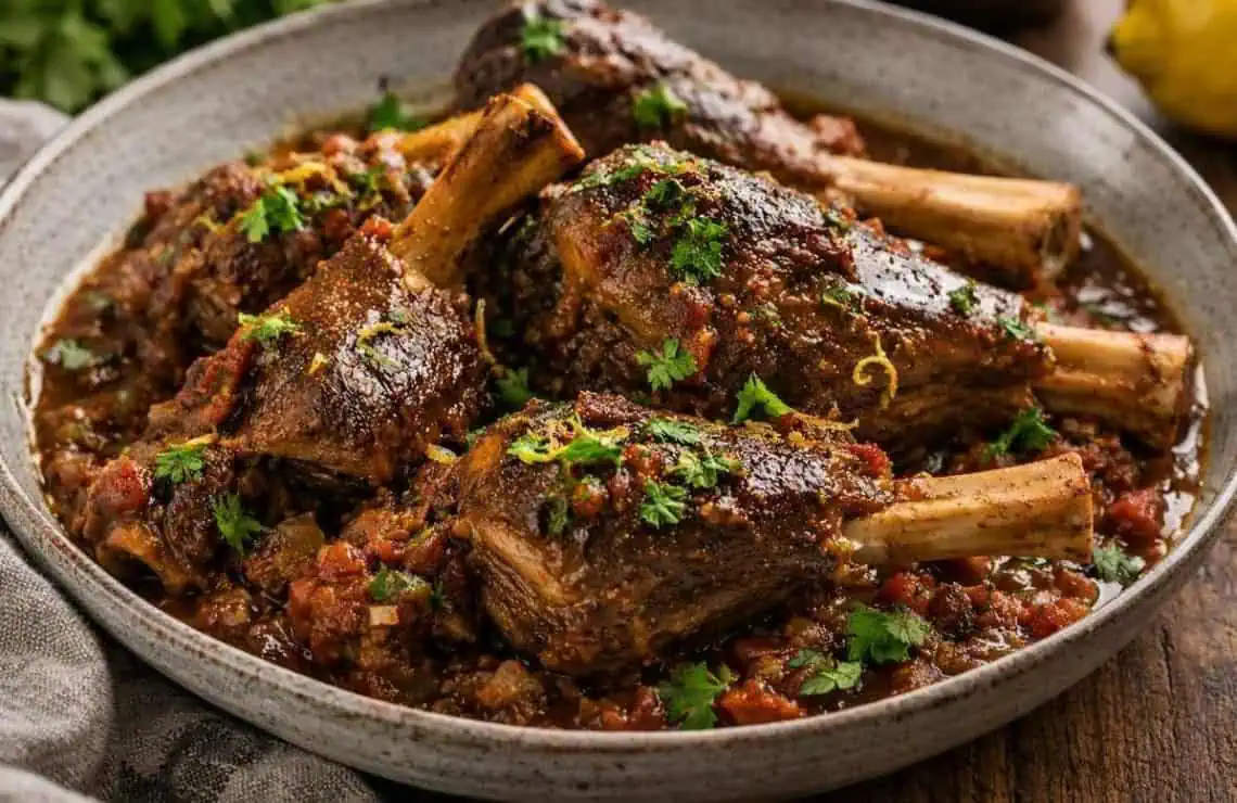 Lamb Shanks Recipe: A Chef's Slow-Braised Twist on a Classic Comfort Dish - Saffarazzi Lamb Shanks Recipe: A Chef's Slow-Braised Twist on a Classic Comfort Dish