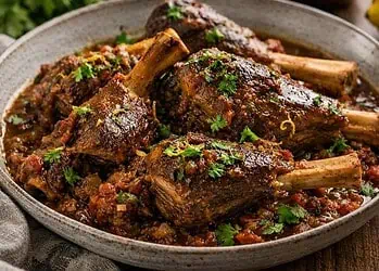 Lamb Shanks Recipe: A Chef's Slow-Braised Twist on a Classic Comfort Dish - Saffarazzi Lamb Shanks Recipe: A Chef's Slow-Braised Twist on a Classic Comfort Dish