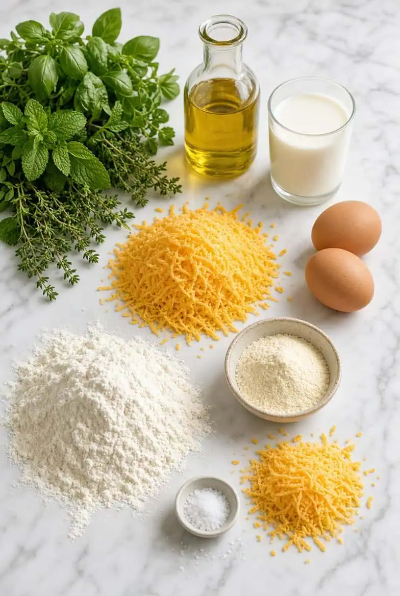 Ingredients for Chef Style Cheddar Herb Bread - Saffarazzi Ingredients for Chef Style Cheddar Herb Bread