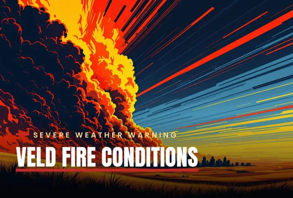 Weather Update: Warning for Veld Fire Conditions, clear skies inland with coastal rain showers - Saffarazzi South Africa weather forecast Saturday 29 August 2026