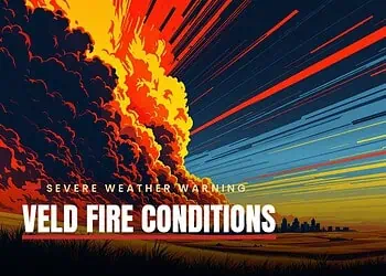 Weather Update: Warning for Veld Fire Conditions, clear skies inland with coastal rain showers - Saffarazzi South Africa weather forecast Saturday 29 August 2026