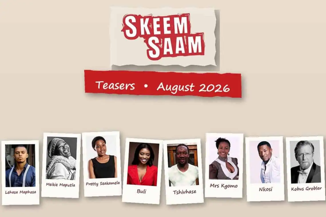 Skeem Saam teasers for August 2026 with cast