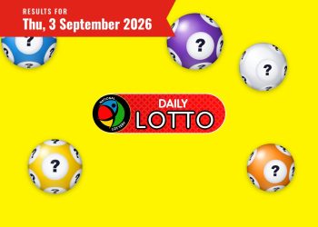 Daily Lotto Results - Thursday, 3 September 2026 - Saffarazzi Daily Lotto Results lottery draw results for Thursday, 3 September 2026