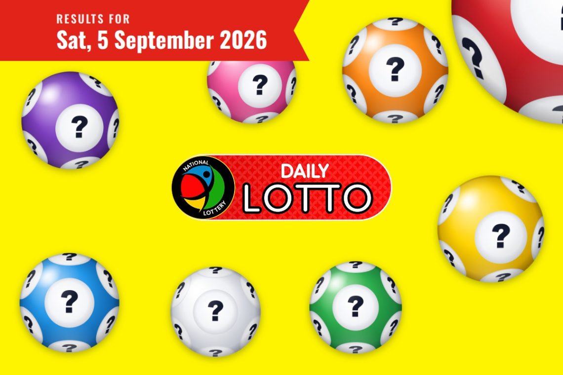 Daily Lotto Results - Saturday, 5 September 2026 - Saffarazzi Daily Lotto Results lottery draw results for Saturday, 5 September 2026
