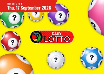 Daily Lotto Results - Thursday, 17 September 2026 - Saffarazzi Daily Lotto Results lottery draw results for Thursday, 17 September 2026