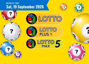 Lotto, Lotto Plus 1 and Lotto 5 Max Results lottery draw results for Saturday, 19 September 2026