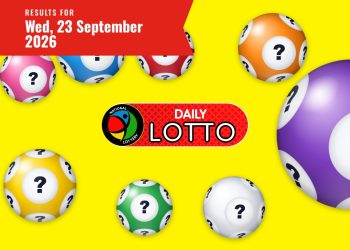 Daily Lotto Results lottery draw results for Wednesday, 23 September 2026