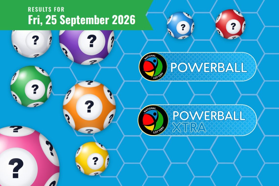 Powerball and Powerball XTRA Results - Friday, 25 September 2026 - Saffarazzi Powerball and Powerball XTRA Results lottery draw results for Friday, 25 September 2026