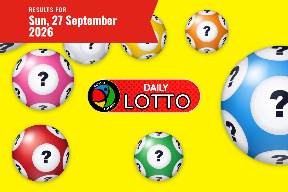 Daily Lotto Results - Sunday, 27 September 2026 - Saffarazzi Daily Lotto Results lottery draw results for Sunday, 27 September 2026