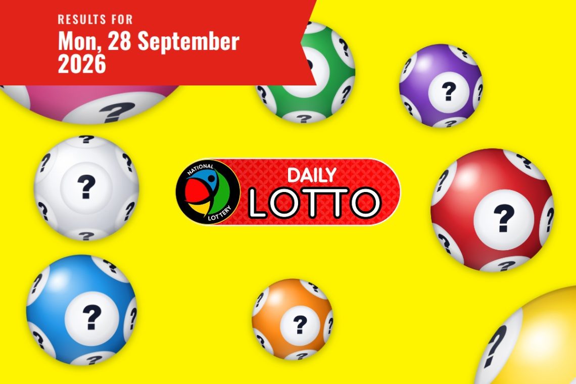 Daily Lotto Results - Monday, 28 September 2026 - Saffarazzi Daily Lotto Results lottery draw results for Monday, 28 September 2026