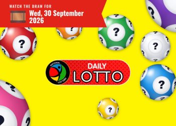 Promo banner for Daily Lotto draw on September 30, 2026, with colorful lottery balls on a yellow background and a red banner top left.