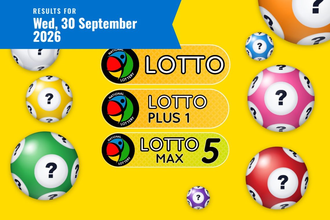 Lotto, Lotto Plus 1 and Lotto 5 Max Results - Wednesday, 30 September 2026 - Saffarazzi Lotto, Lotto Plus 1 and Lotto 5 Max Results lottery draw results for Wednesday, 30 September 2026