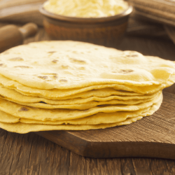 Taco Tuesday - Saffarazzi Stack of homemade corn tortillas ready for Taco Tuesday