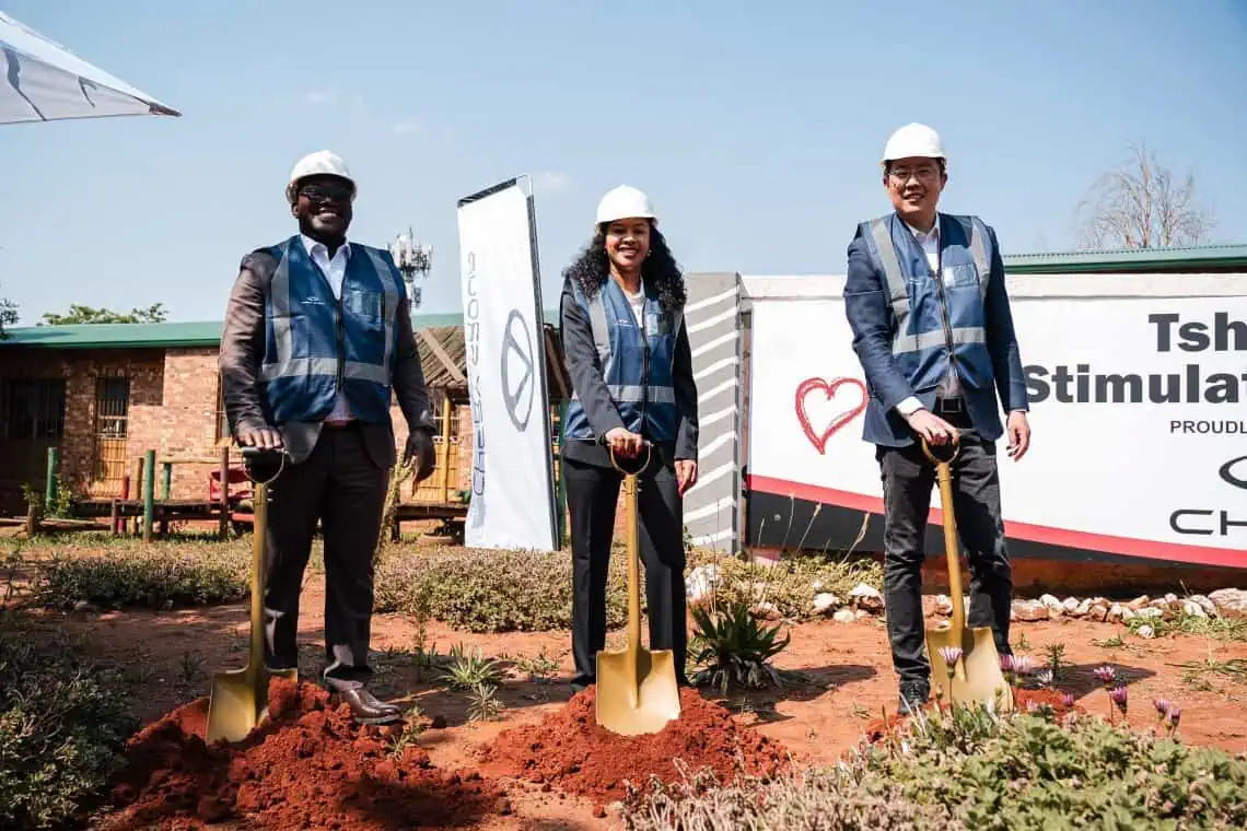 Chery sod-turning ceremony at Tshepong Stimulation Centre site - Saffarazzi Chery sod-turning ceremony at Tshepong Stimulation Centre site