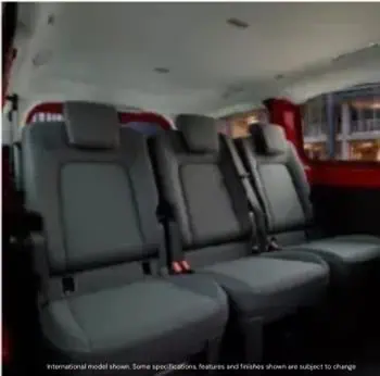 Ford Tourneo Custom Kombi rear passenger seating - Saffarazzi Ford Tourneo Custom Kombi rear passenger seating