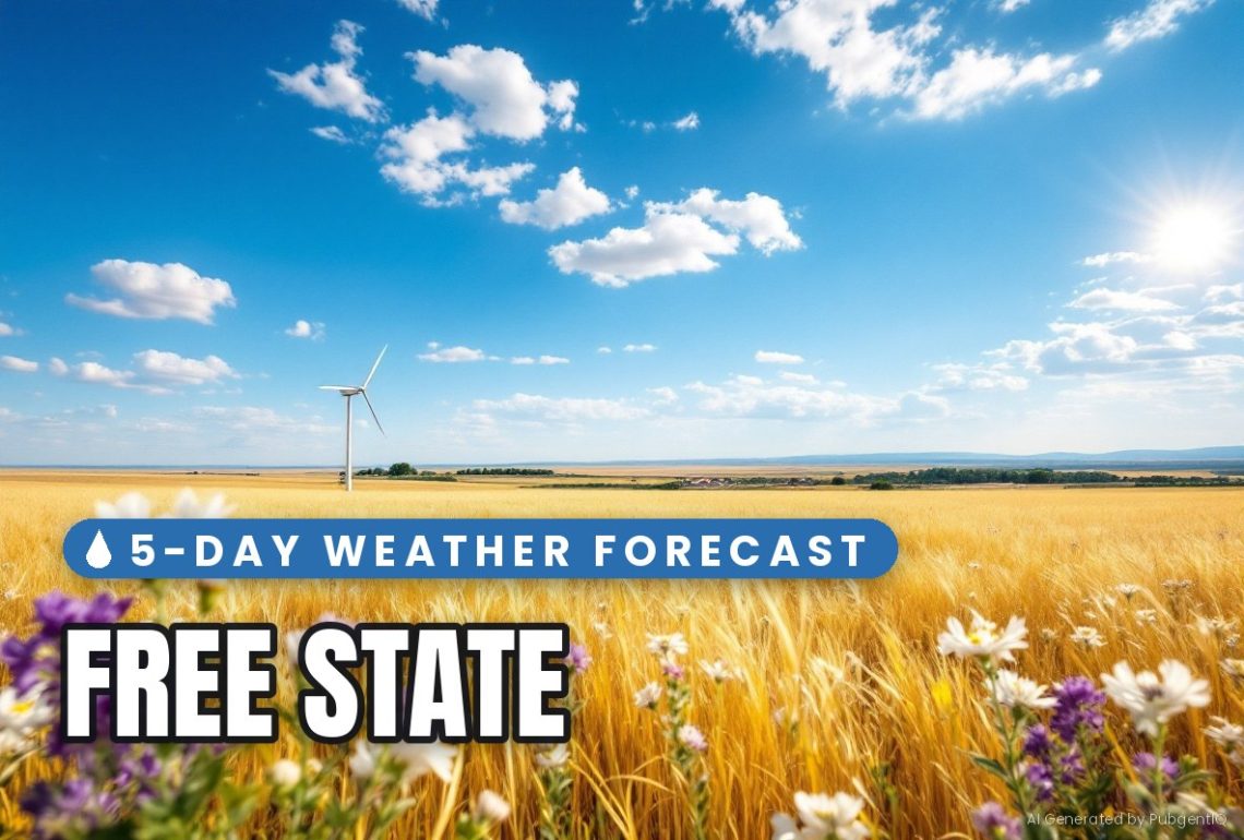 Sunrise over Free State: 5-Day Weather Forecast 21 - 25 September 2026 - Saffarazzi Free State 5-day weather forecast 21 - 25 September 2026