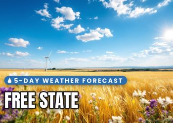 Free State 5-day weather forecast 21 - 25 September 2026