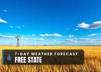 Free State 7-day weather forecast 21 - 27 September 2026